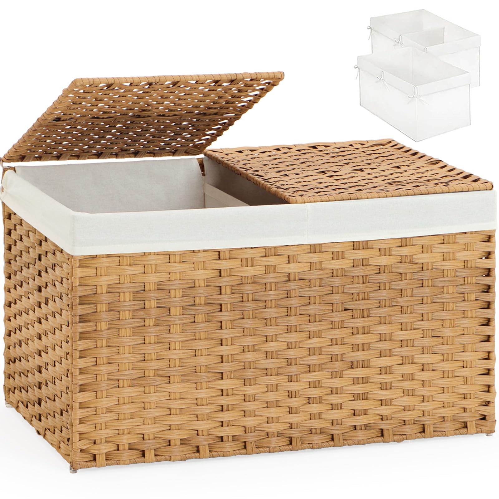 ラタン製ストレージバスケット 蓋付き Amazon.co.jp: SETVSON (セトソン) 蓋付き収納バスケット ラタン